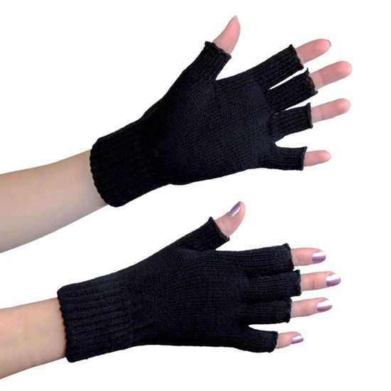 verkoop - attributen - Halloween - Vingerloze handschoenen zwart